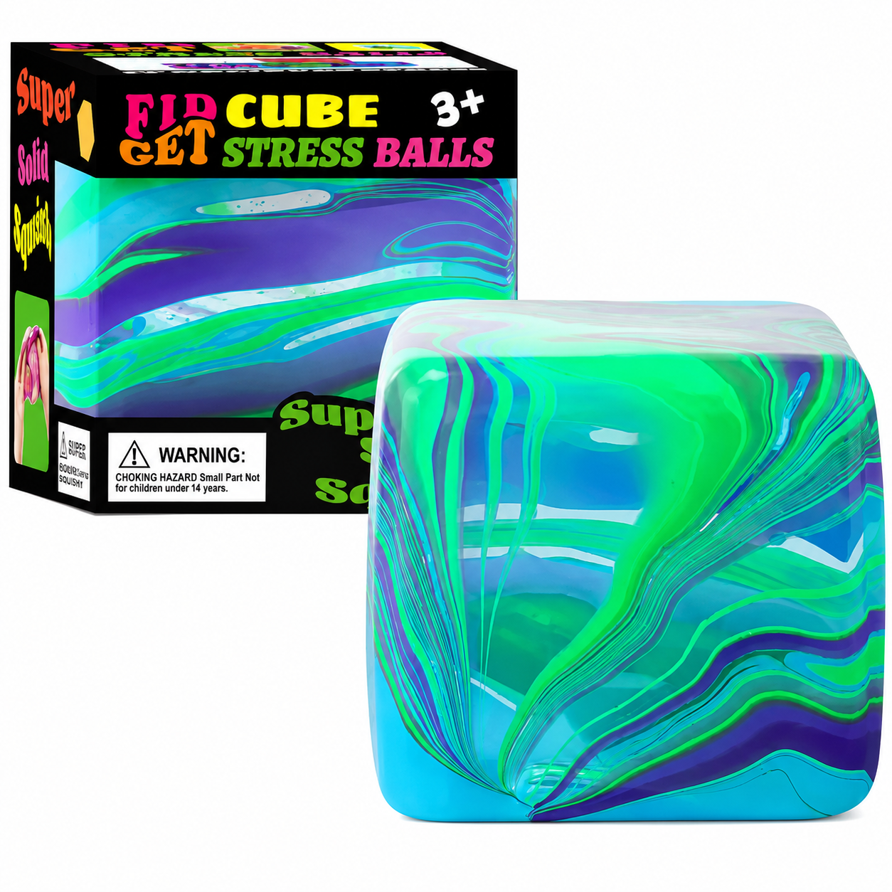 Needoh Style Snowflake Ice Cube Malt Sugar Squishy | Blind Box Stress Relief Toy